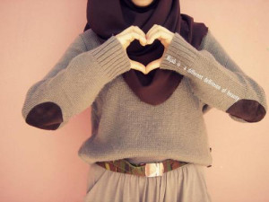 beauty, heart, hijab, islam, love, muslimah, quote, islamic quote
