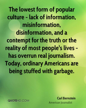 popular culture - lack of information, misinformation, disinformation ...