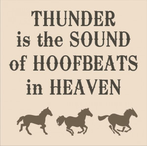 Stencils THUNDER is the sound of HOOFBEATS in by SuperiorStencils, $14 ...