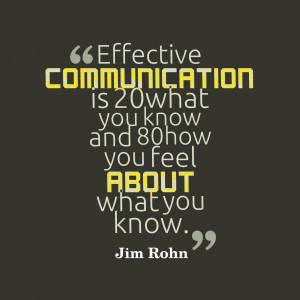 Communication. It’s the first thing we really learn in life.
