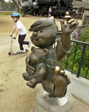 Statue of Dennis the Menace stolen from Monterey, Calif., city park