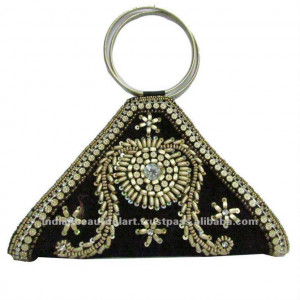 View Product Details: Beautiful Clutch Bridal Purse Beaded velvet Bag ...