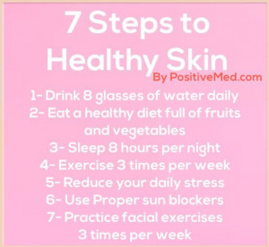 Skin Care Quotes 7 steps to healthy skin