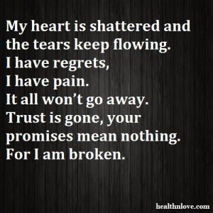 shattered heart quotes