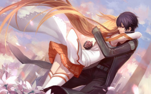 Sword Art Online Kirito and Asuna Kiss HD Wallpapers