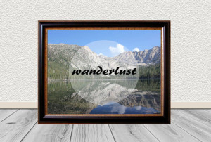 Wanderlust Photo Quote Print - Colorful Typography Art Print - Wall ...