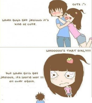 When Girls Get Jealous !!.....