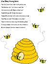 Five Busy Honey Bees Nursery Rhyme Lyrics