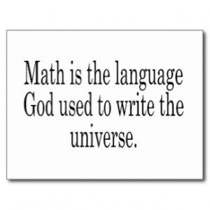 Math - The Language of God Postcard