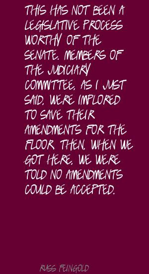 First, the American legislative process isn't well suited to large and ...