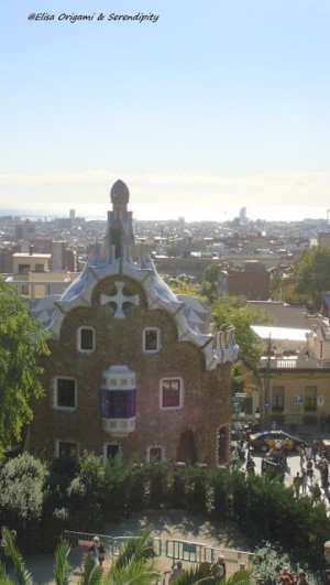 Parc Güell de Gaudi, Barcelone, Spain.