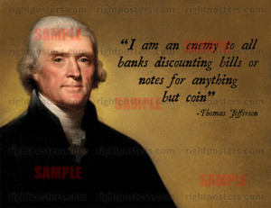 Thomas Jefferson Banking Poster