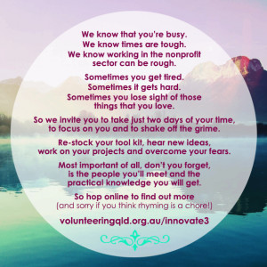 Volunteer Thank You Poem Our #innovate3 poem. details
