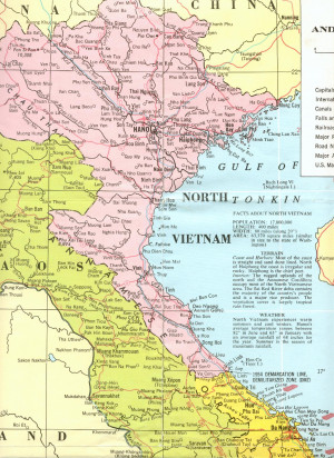 North Vietnam Map 1968