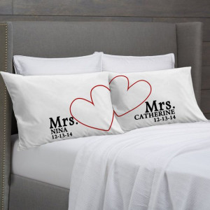 pillows covers couples pillowcases pillowcases white lovers couples ...