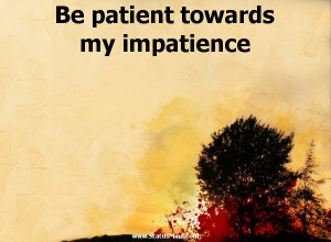 ... patient towards my impatience - Jules Renard Quotes - StatusMind.com