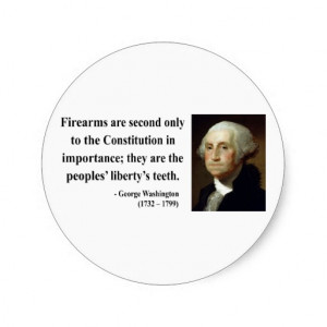 George Washington Quote 6b Round Stickers