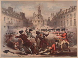 Champney. (fl. 1850-1857). Boston Massacre, March 5th, 1770. Boston ...