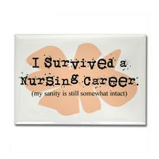 Retired Nurse FUNNY Rectangle Magnet for