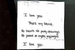 Love you,That’s My Secret ~ Being In Love Quote