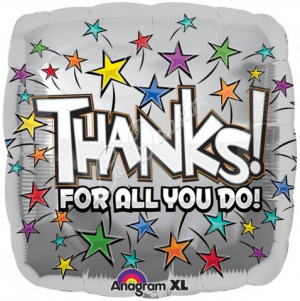 Thanks For All You Do Stars Jumbo - 32 Inch