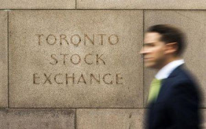 ... Toronto Stock Exchange (TSX) sign in Toronto, June 23, 2014. REUTERS