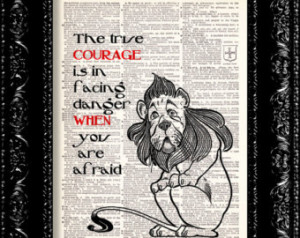 Courage Lion Quotes Lion courage quote