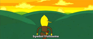 Adventure Time Awkward lemongrab