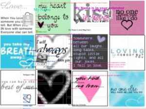 Love Quotes - WINNIE POOH Loves MySpace Layout Preview