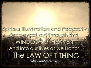 ... Law of Tithing? Learn more about tithing www.lds.org/topics/tithing