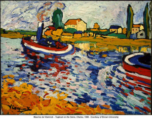 Maurice de Vlaminck - Tugboat on the Seine, Chatou, 1906 - Courtesy of ...