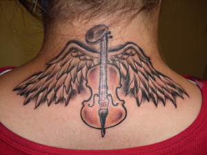Violin tattoo Image