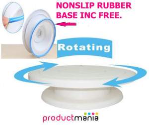 This cake decorating turntable makes cake, pie or flan creation simple ...