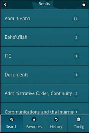 Bahai Web Search (Baha'i) - screenshot
