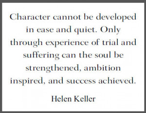 Helen Keller Quote on Character