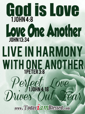 Bible Verses ♥ 1 John 4:18 ♥ 