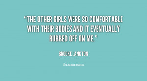 The other girls were so comfortable with their bodies and it ...