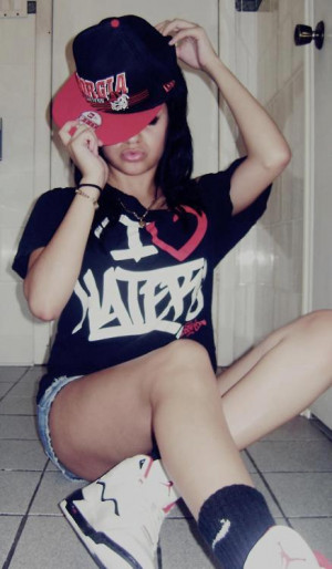 Latina swag girl Tshirt i love haters