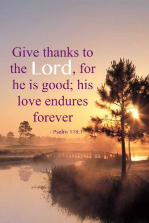 Give thanks to The Lord!