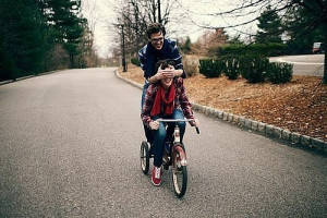 bike, boy, couple, girl, love, photography, street