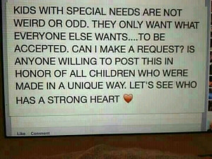 Kids with special needs