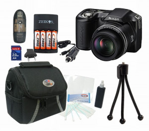 READY FOR ACTION - Nikon Coolpix L100 2Gb Kit - Free delivery