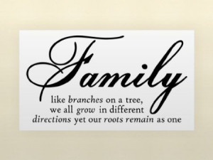 .com: Family Like Branches On A Tree vinyl lettering wall sayings ...