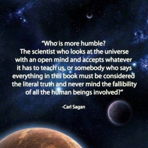 Carl Sagan on humility