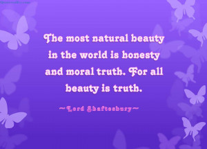 Natural Beauty Quotes And Sayings The most natural beauty in the
