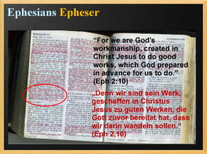 And this next slide just shows that he read the Bible to the end.