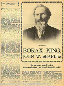 The Borax King John W Searles Murray Parkinson