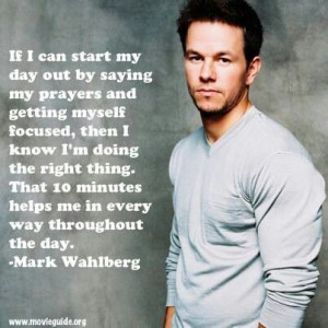 This quote is another reason I love Mark Wahlberg.