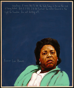 Fannie Lou Hamer Portrait by Robert Shetterly