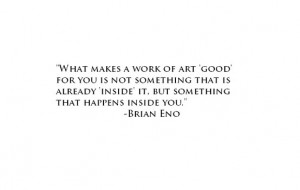 what makes 'good' art